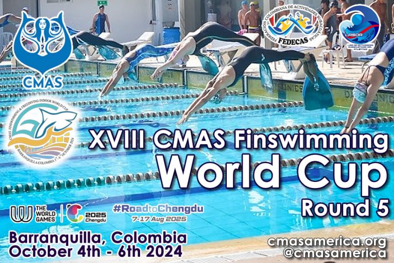 XVIII Copa Mundo CMAS Natación con Aletas – Barranquilla, Colombia 2024 🇨🇴