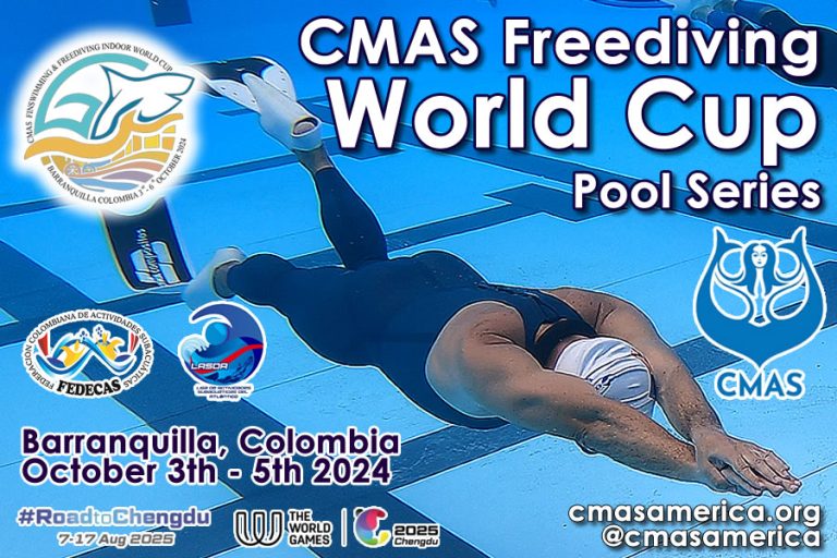 Copa Mundo CMAS de Apnea en piscina 2024. Barranquilla, Colombia 🇨🇴