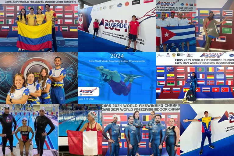 Ocho países de América en el 14to Campeonato Mundial CMAS de Apnea en piscina 2024 – Belgrado, Serbia